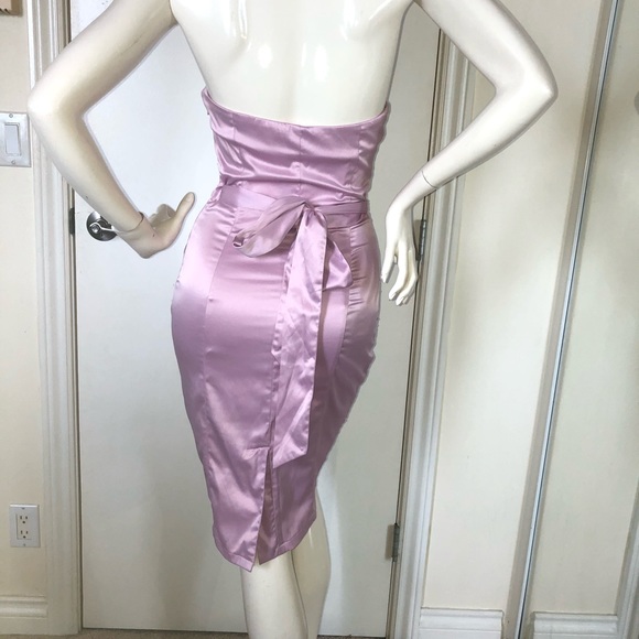 Y2K Jane Norman Pink Lilac Mauve Dress with Embellished Silver gems. XS - Picture 5 of 15